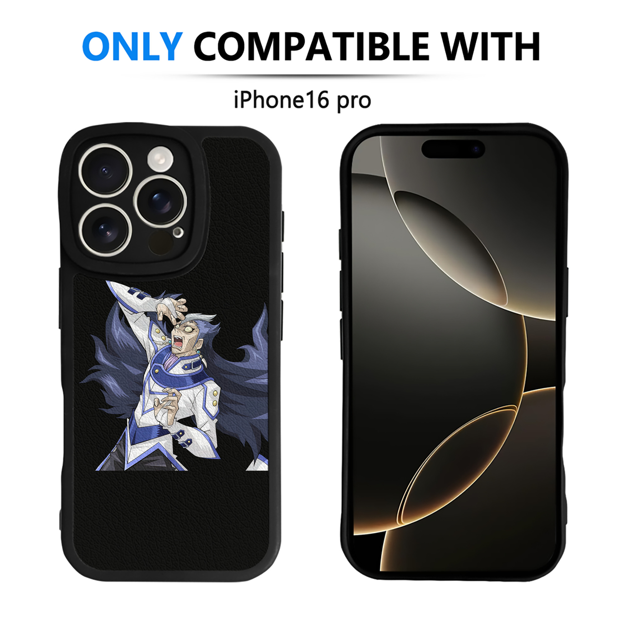（画像用） 遊☆戯☆王 Yu-Gi-Oh! 【iPhone 16シリーズ対応】シリコンスマホケース（レザー調） 材質：シリコン